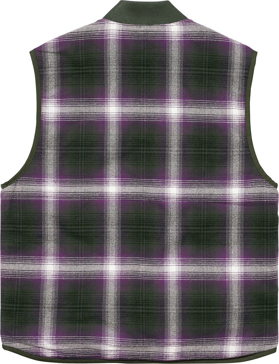 Reversible Shadow Plaid Vest - Fall/Winter 2017 Preview – Supreme