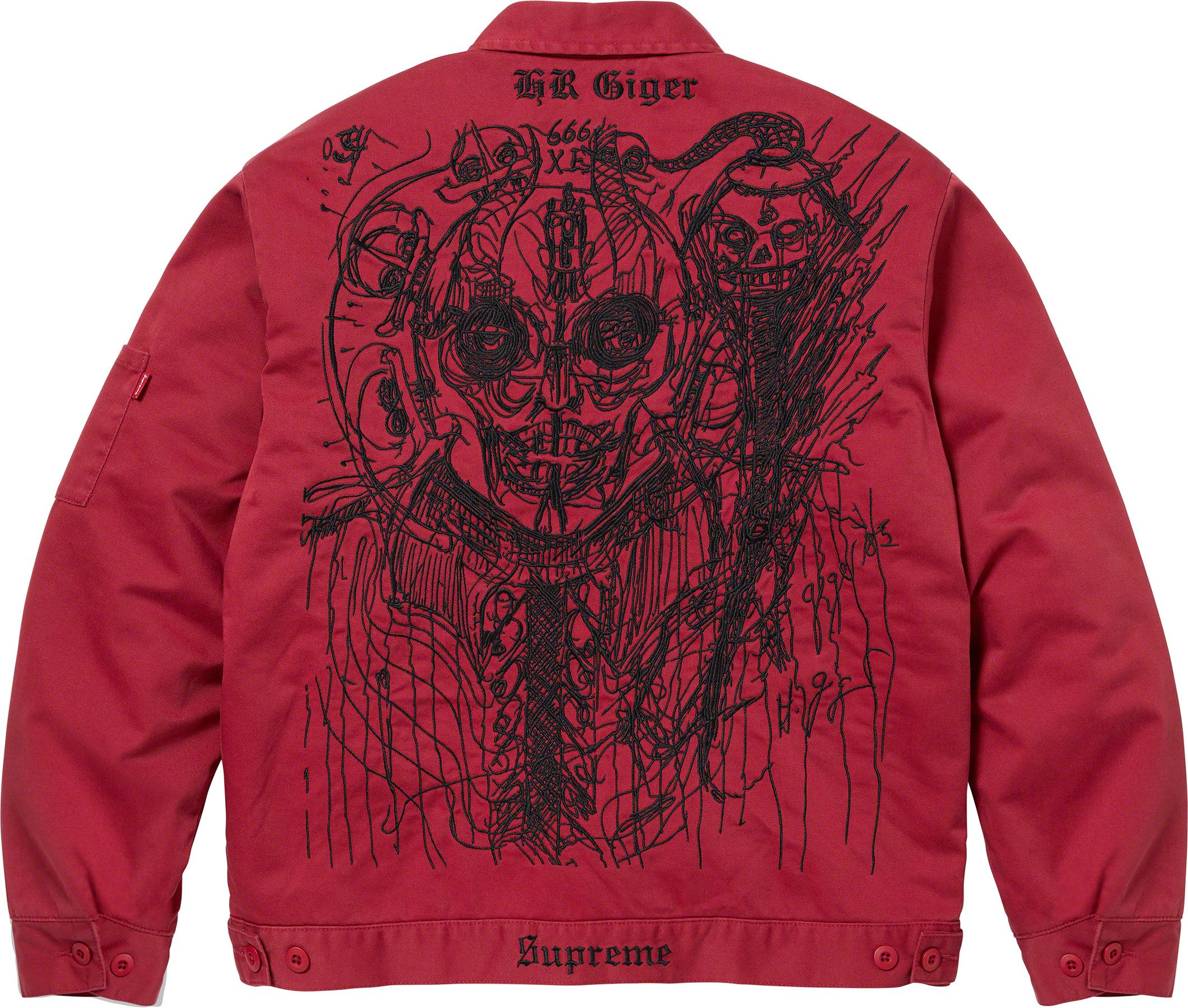 H.R. Giger Embroidered Work Jacket - Fall/Winter 2023 Preview 