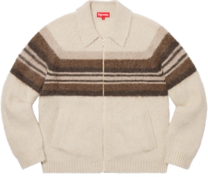 Brushed Wool Zip Up Sweater