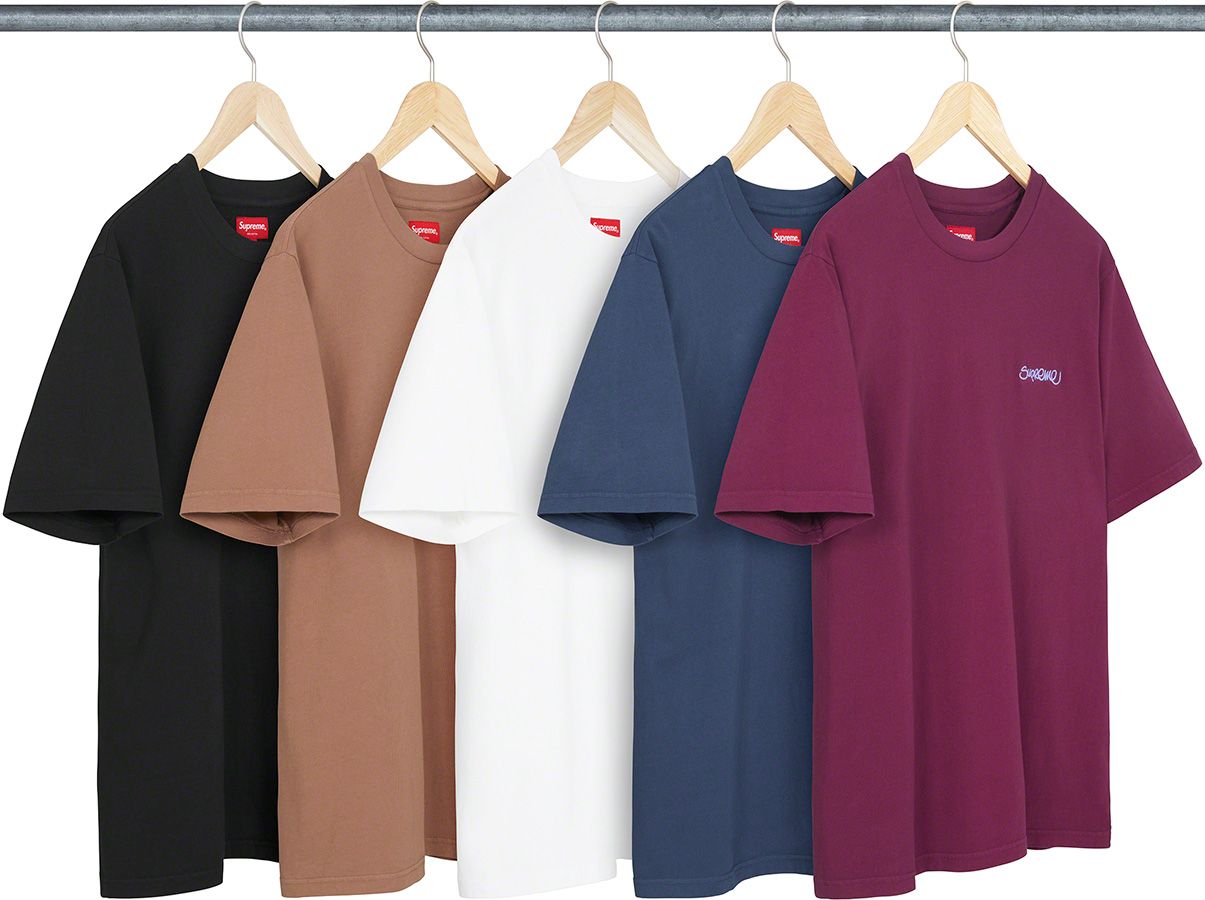 特価低価M 青 Supreme Washed Handstyle S/S Top 新品 Tシャツ/カットソー(半袖/袖なし)
