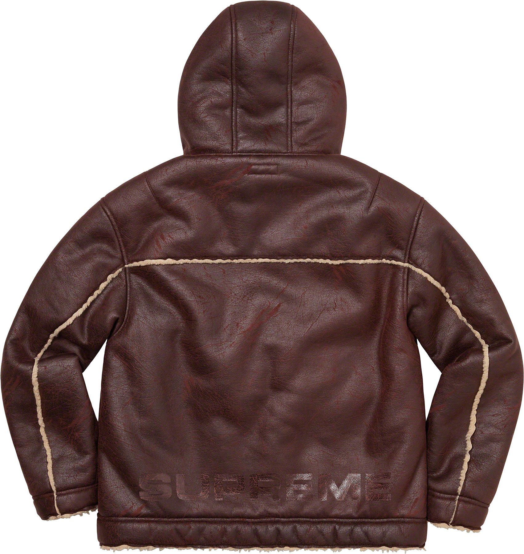 Faux Shearling Hooded Jacket - Supreme