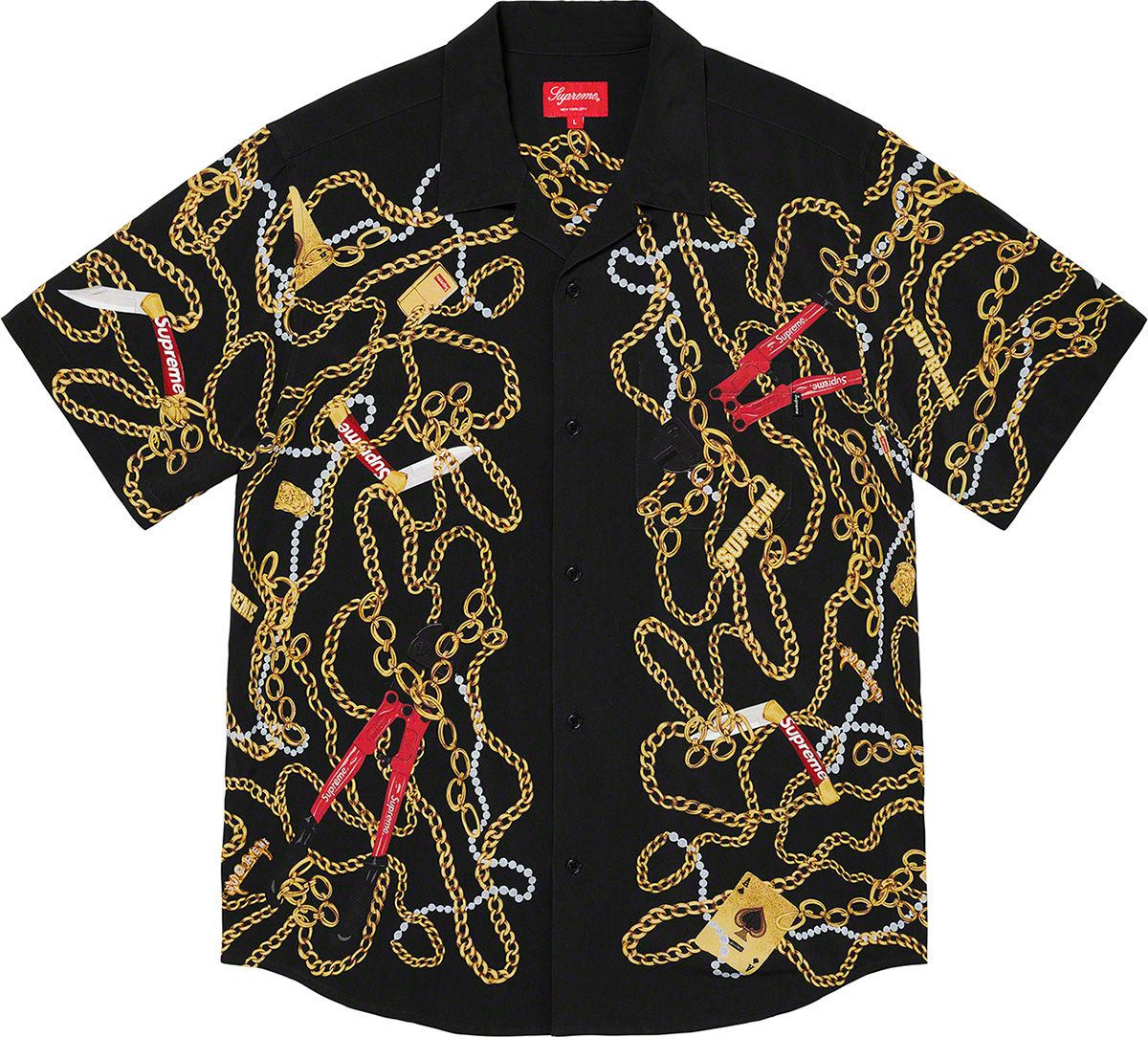 Chains Rayon S/S Shirt - Fall/Winter 2020 Preview – Supreme