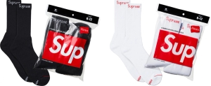 Supreme®/Hanes® Crew Socks (4 Pack) (SS21)