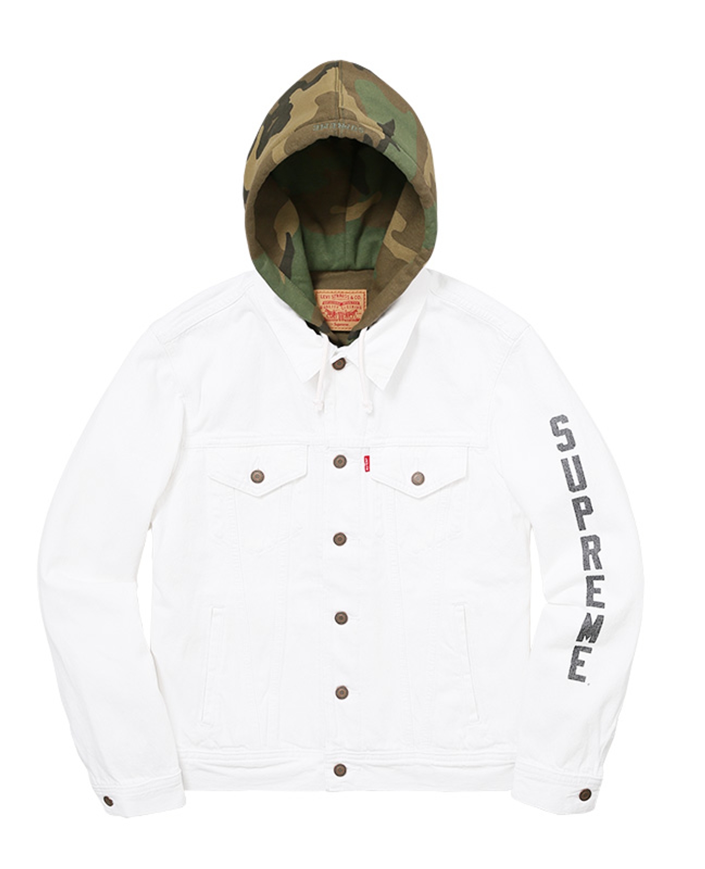 Custom fit Fleece Hooded Trucker Jacket (2/9)