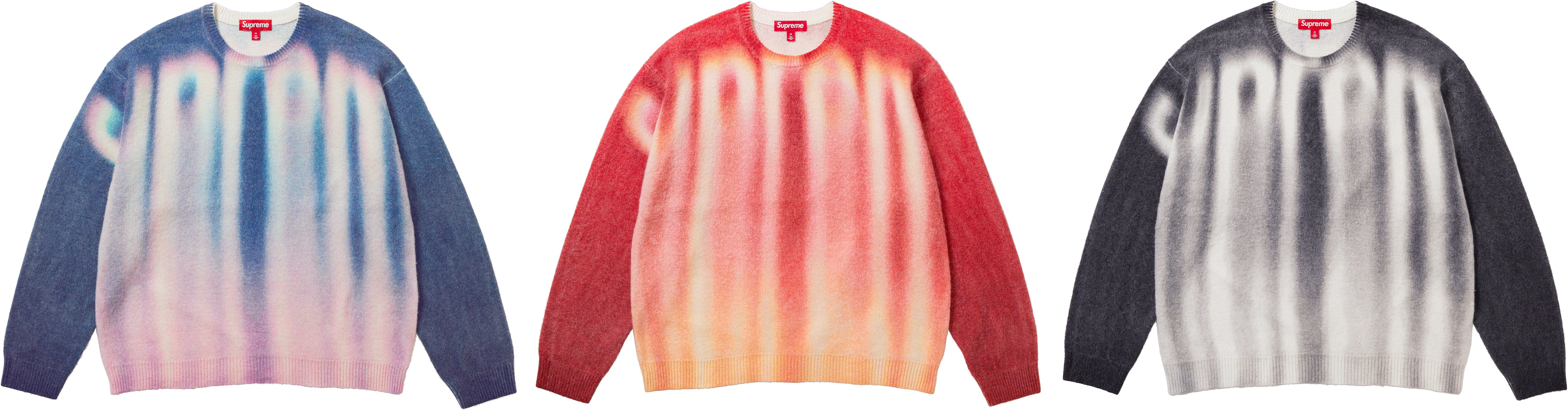 Blurred Logo Sweater - Fall/Winter 2023 Preview – Supreme