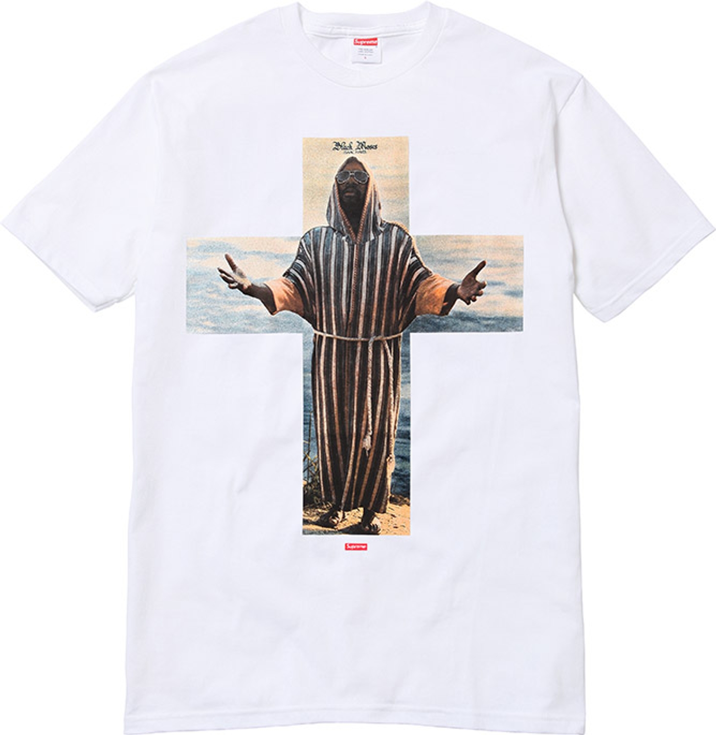 Black Moses Tee 
All cotton classic Supreme t-shirt (1/5)