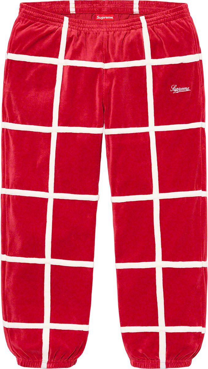 Grid Taping Velour Pant - Spring/Summer 2020 Preview – Supreme