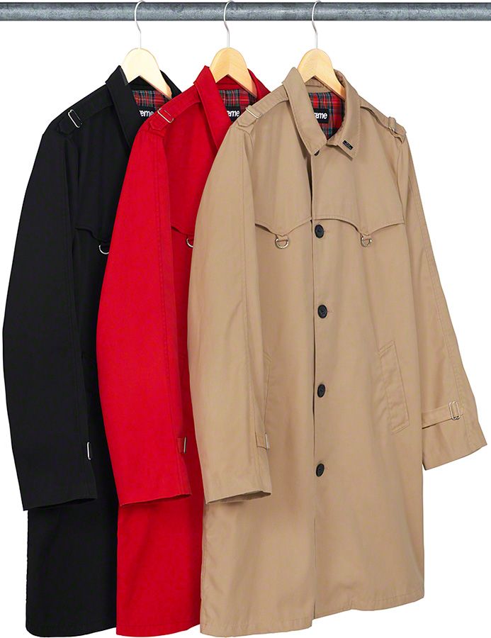Straight belted trenchcoat with hood beige ladies