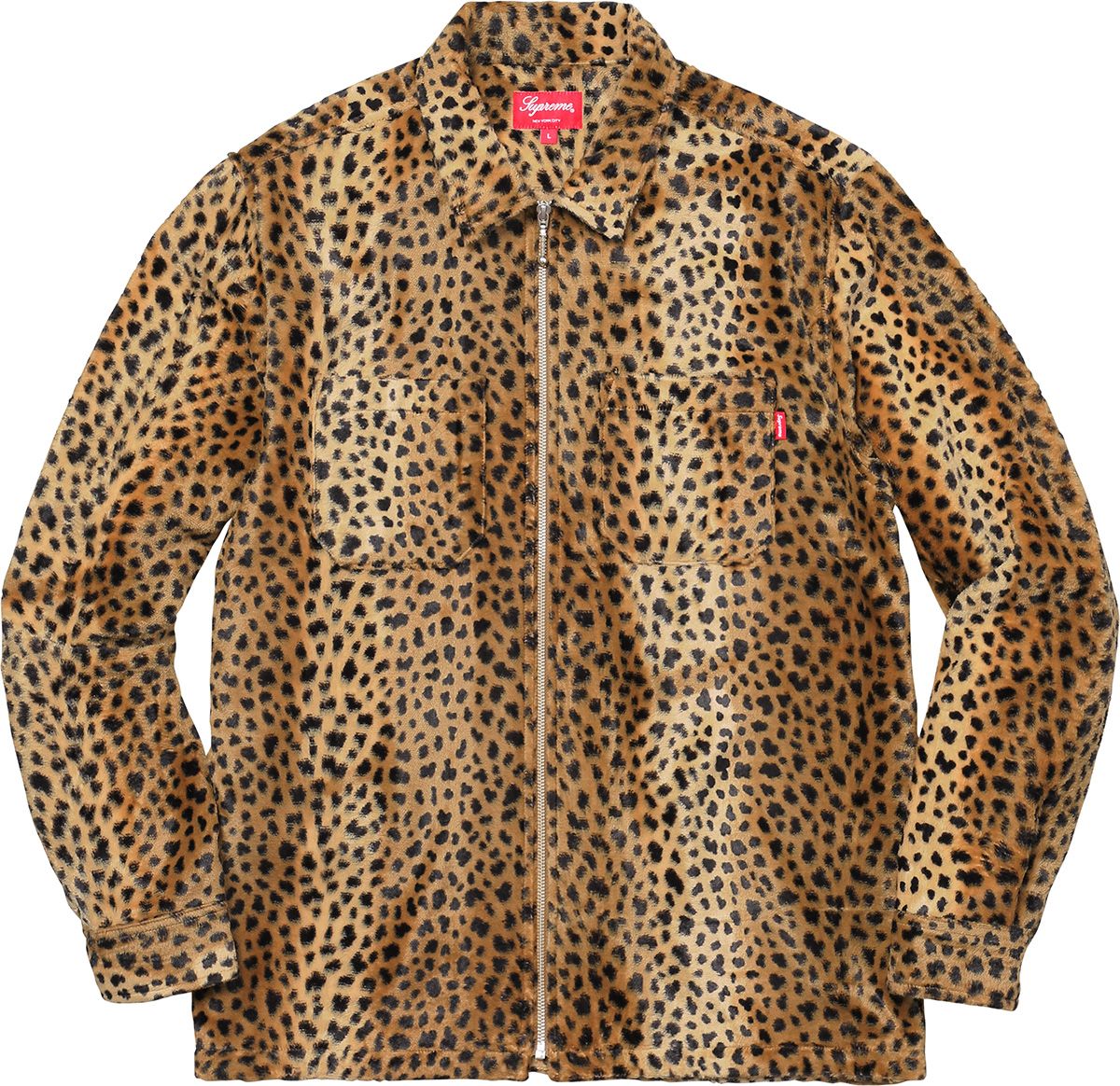Cheetah Pile Zip Up Shirt - Fall/Winter 2017 Preview – Supreme