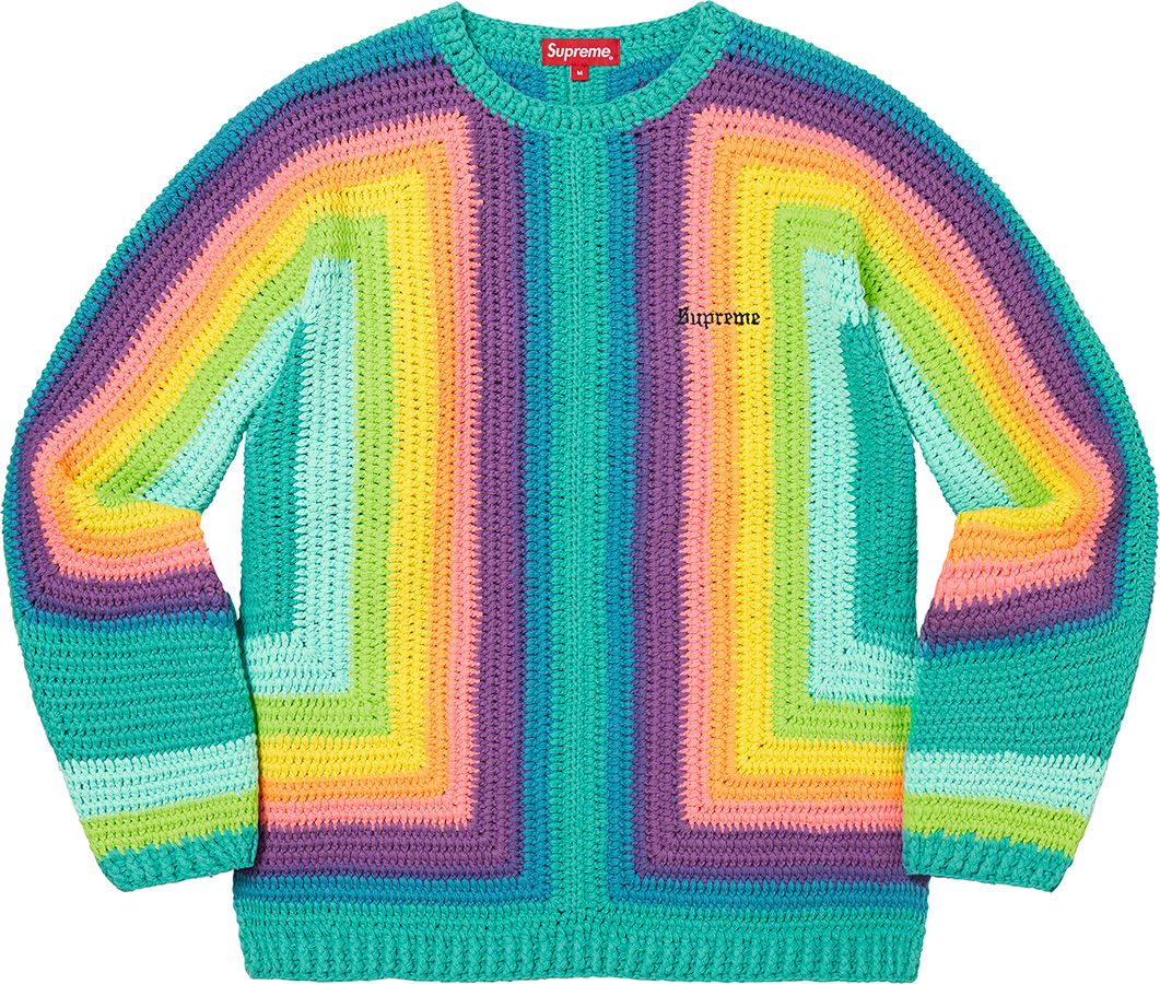購入公式サイト supreme gradient stripe zip up cardigan - トップス