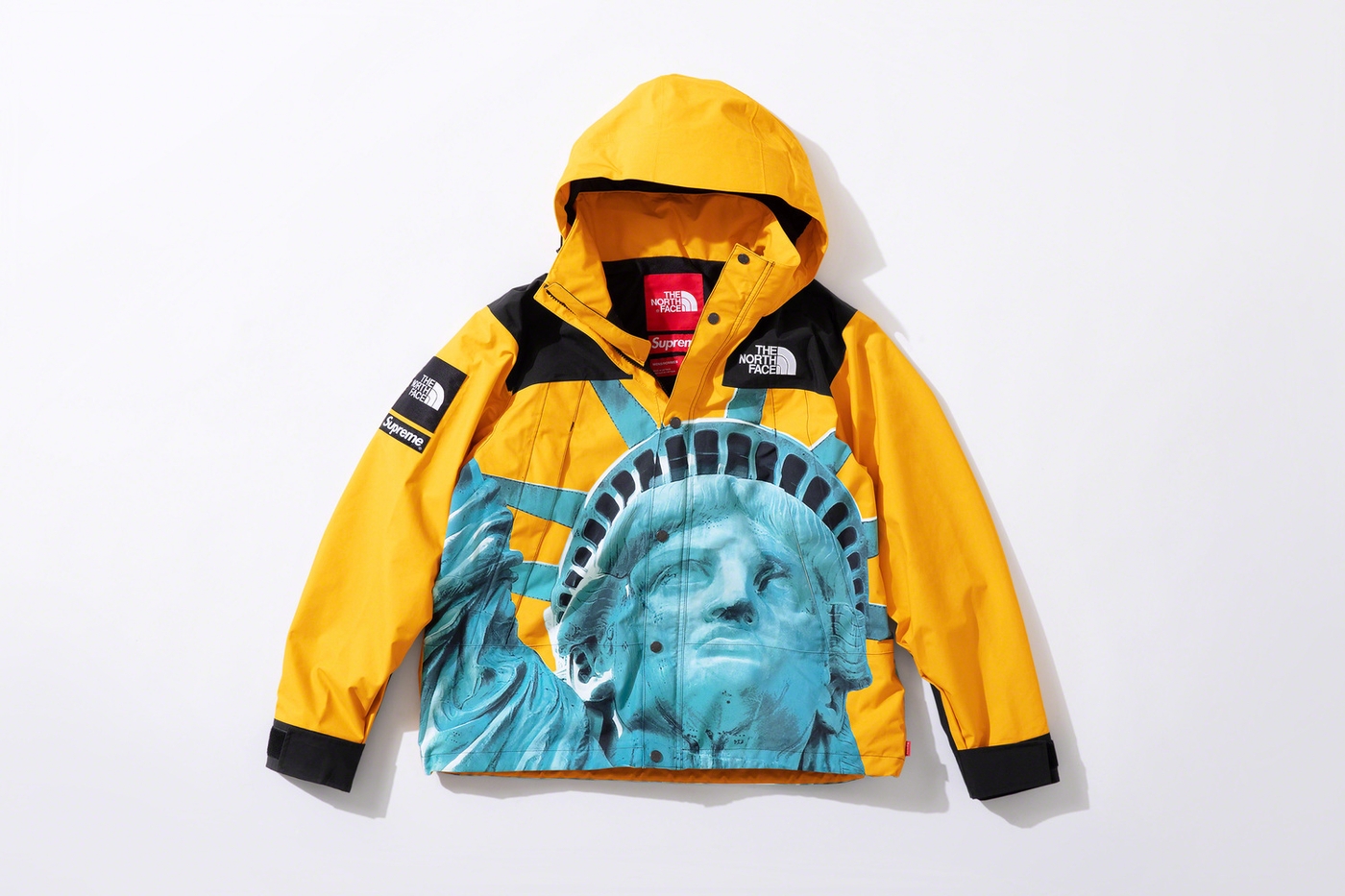 Statue of Liberty Mountain Jacket with packable hood. (18/29)