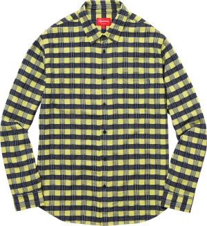 Checker Plaid Flannel Shirt