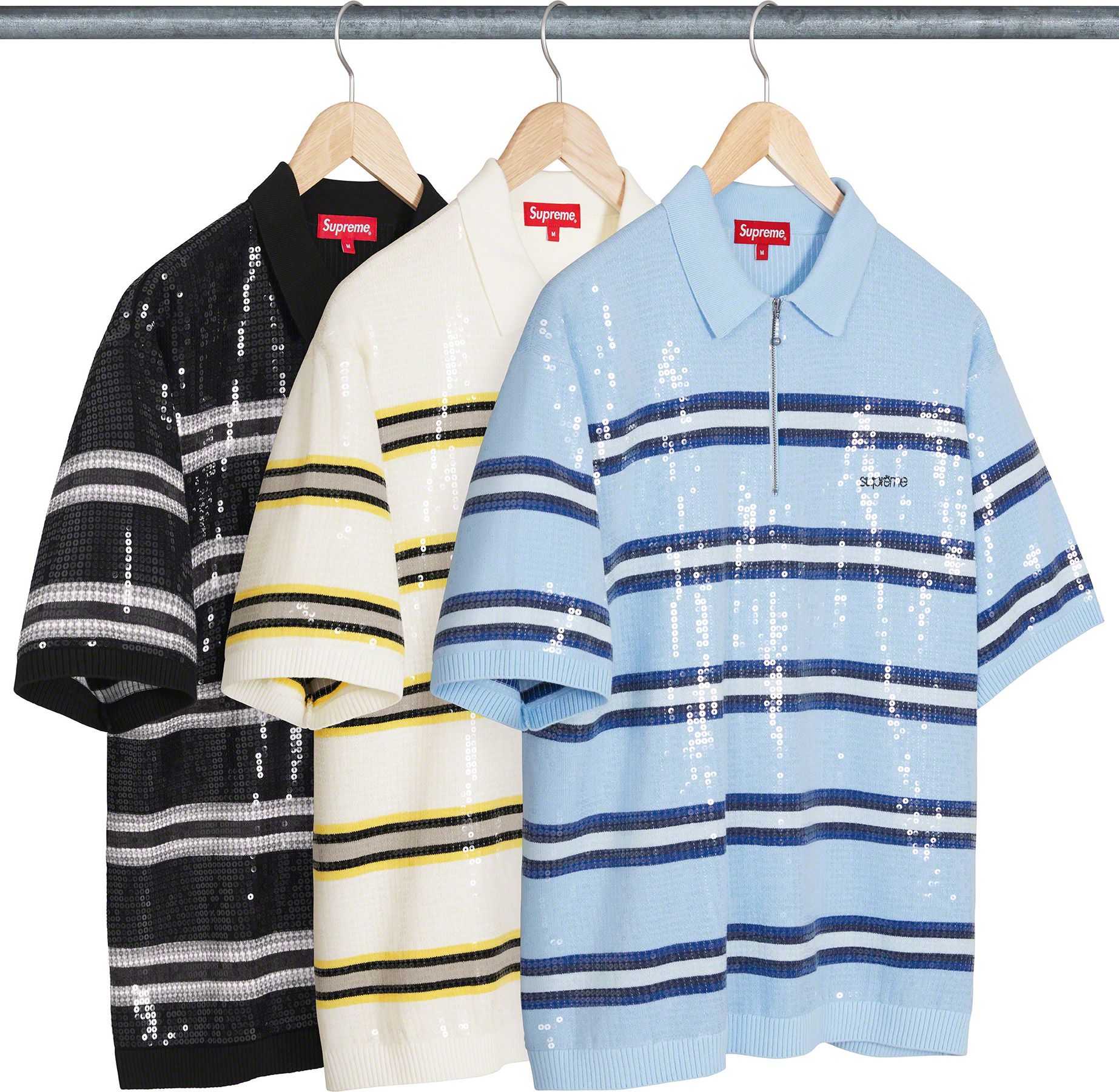 8,160円SUPREME Striped racingwork shirts Size S