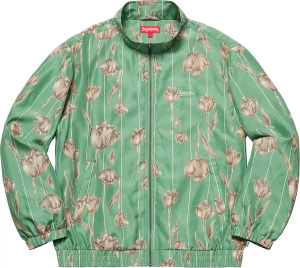 Floral Silk Track Jacket