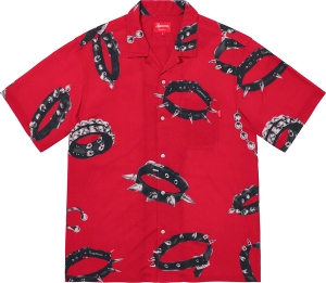 Studded Collars Rayon S/S Shirt