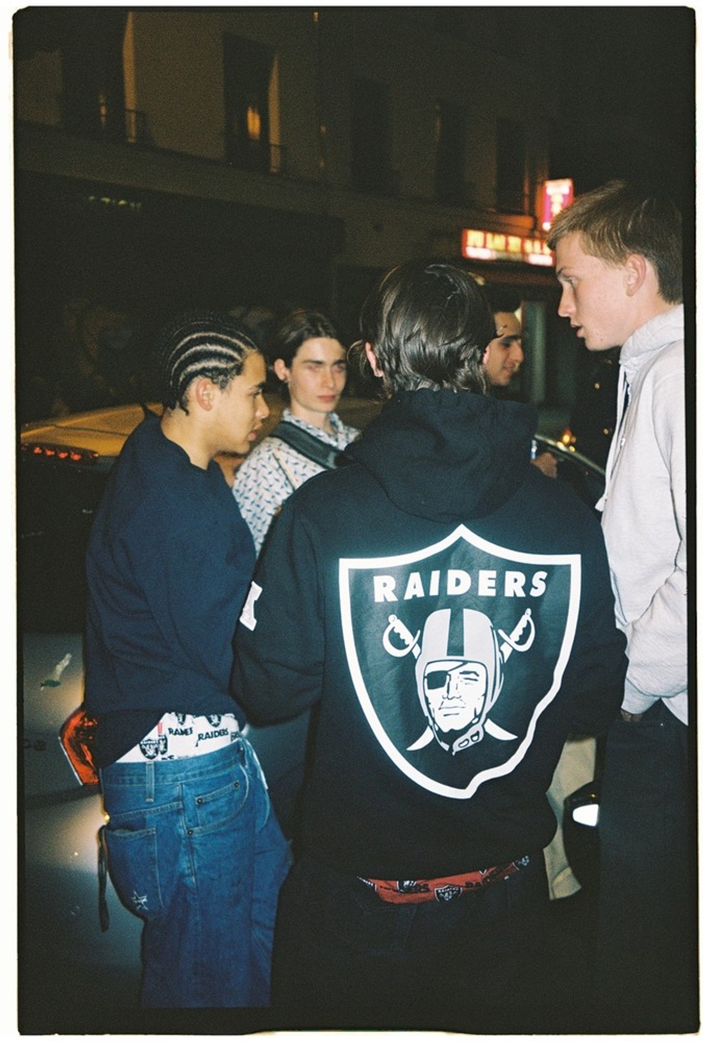 Supreme NFL x Raiders x '47 Hooded Sweatshirt Black Men's - SS19 - US