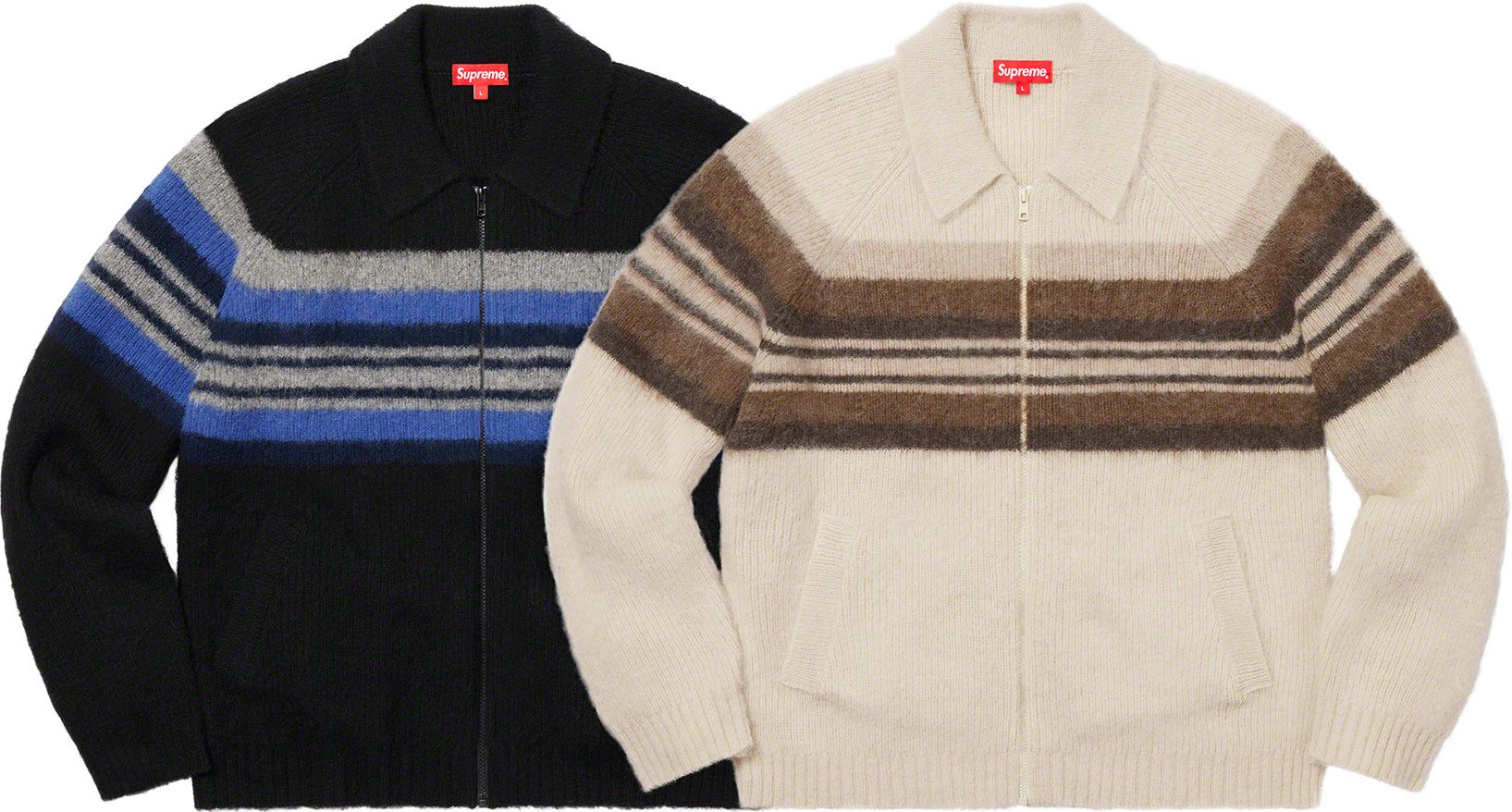Brushed Wool Zip Up Sweater - Fall/Winter 2019 Preview – Supreme