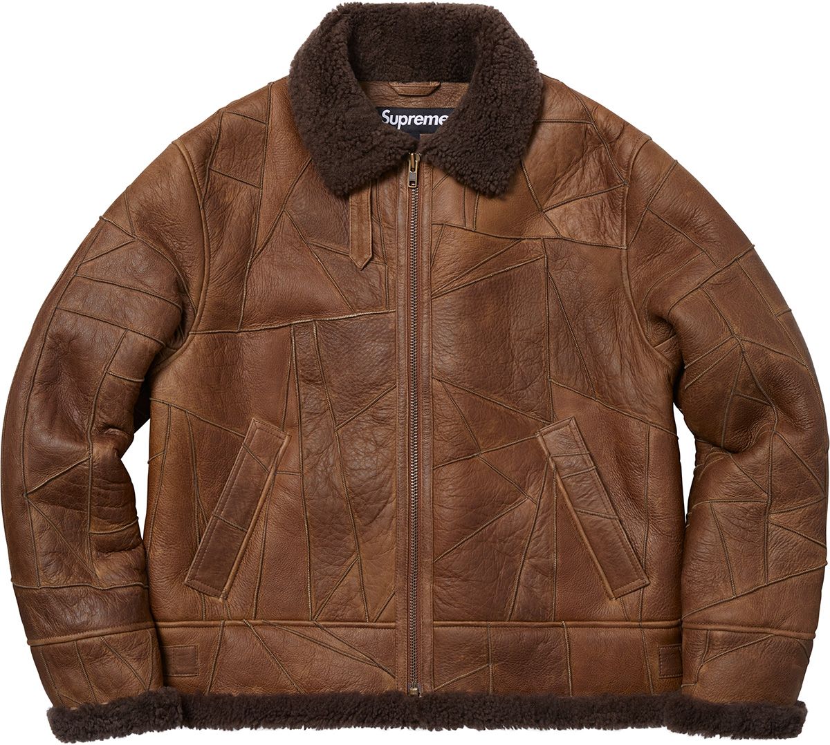 Patchwork Shearling B-3 Jacket - Fall/Winter 2018 Preview – Supreme
