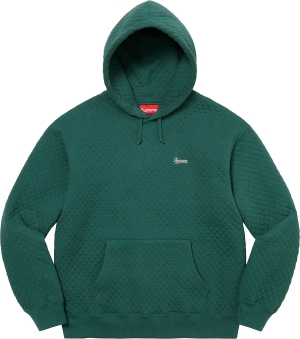 Micro Quilted Hooded Sweatshirt