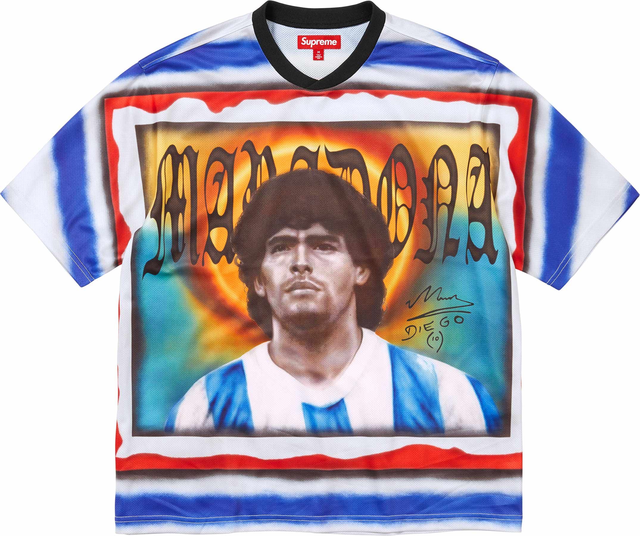 ファッションSupreme Maradona Soccer Jersey