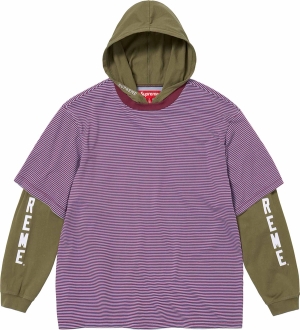Layered Hooded L/S Top