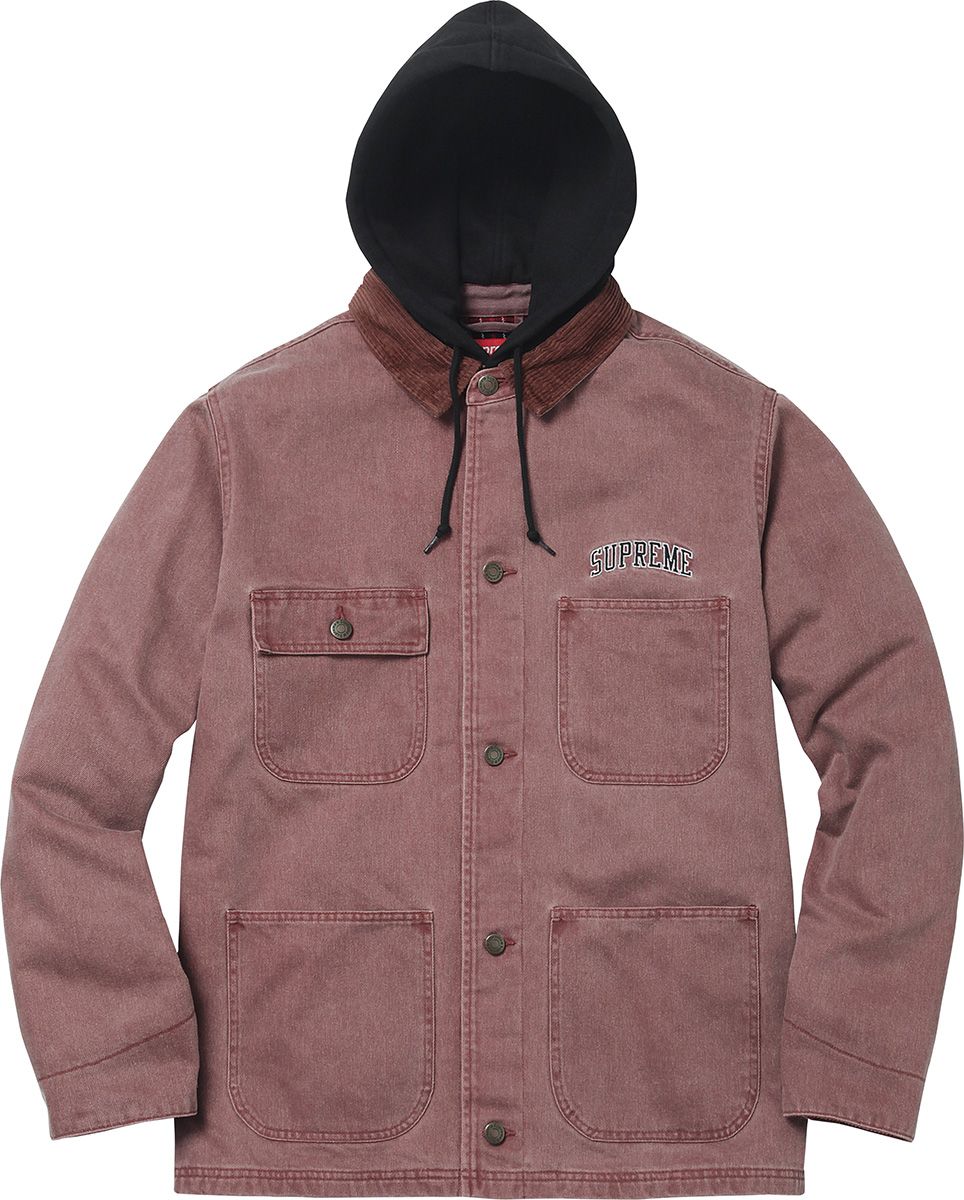 Hooded Suede Work Jacket - Fall/Winter 2017 Preview – Supreme
