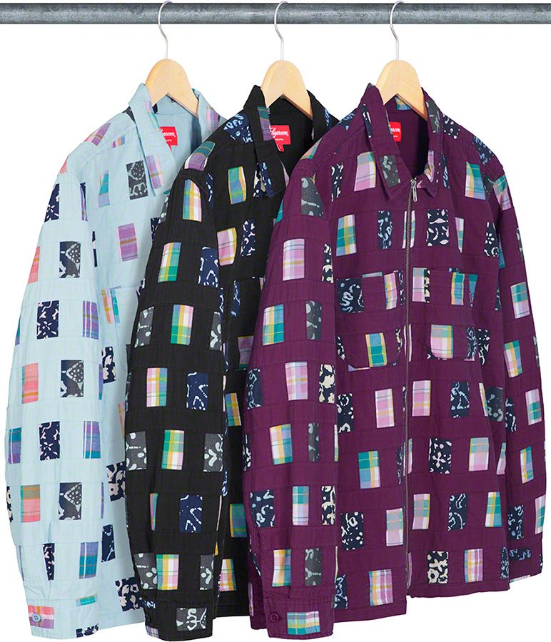 Patchwork Zip Up Shirt - Spring/Summer 2019 Preview – Supreme
