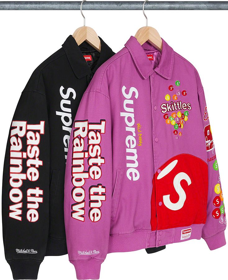 Supreme®/Skittles®/<wbr>Mitchell & Ness® Varsity Jacket - Fall