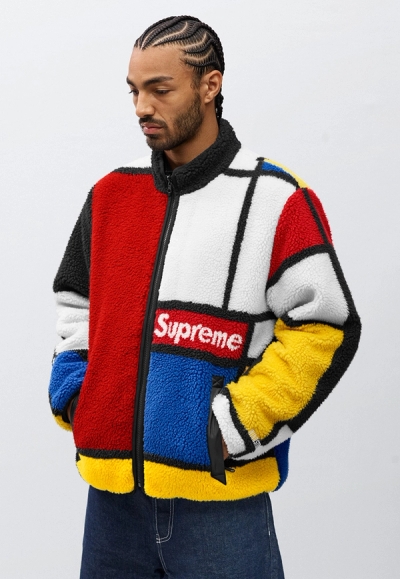Reversible Colorblocked Fleece Jacket, Small Box Tee, Supreme®/Smurfs™ Regular Jean image 18