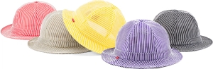 Stripe Mesh Bell Hat