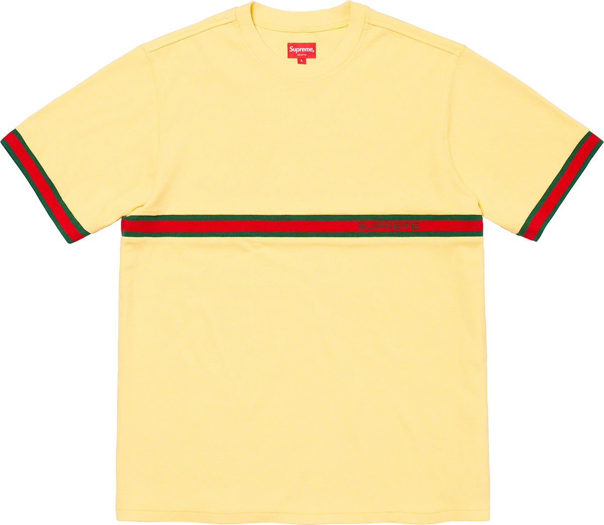 Supreme Stripe S/S Rugby Yellow