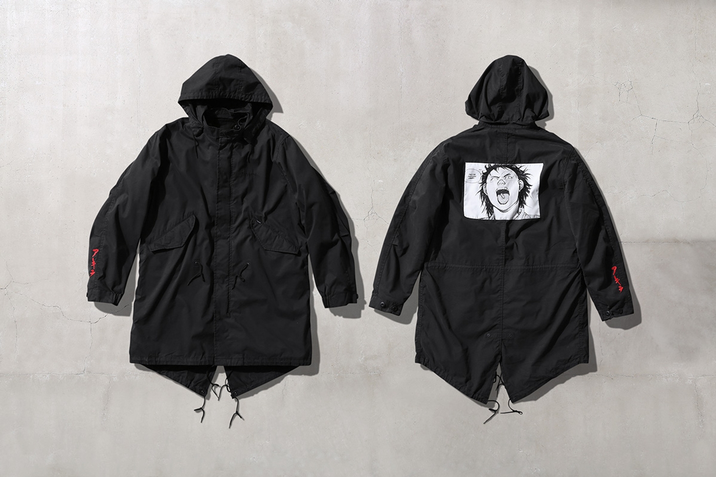 Fishtail Parka with woven patch on back. (9/40)