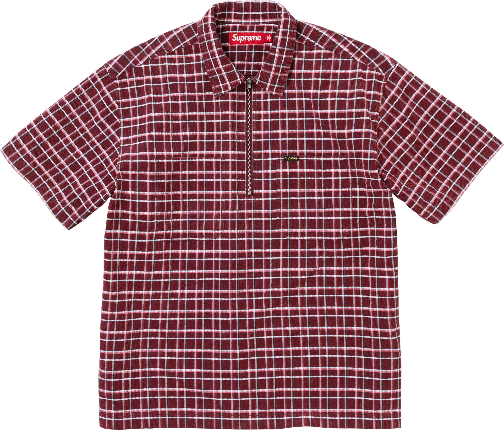Supreme Arc Jacquard Denim Shirt Red