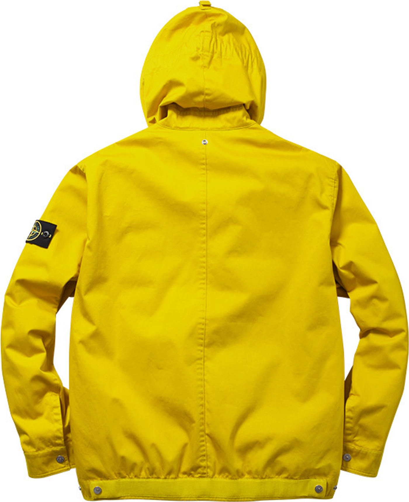 Raso Gommato Cover Nero Jacket 
Wind and water-resistant cotton with removable down liner. Removable eye mask with stow away hood.<br>
Made by Stone Island<br> (9/36)