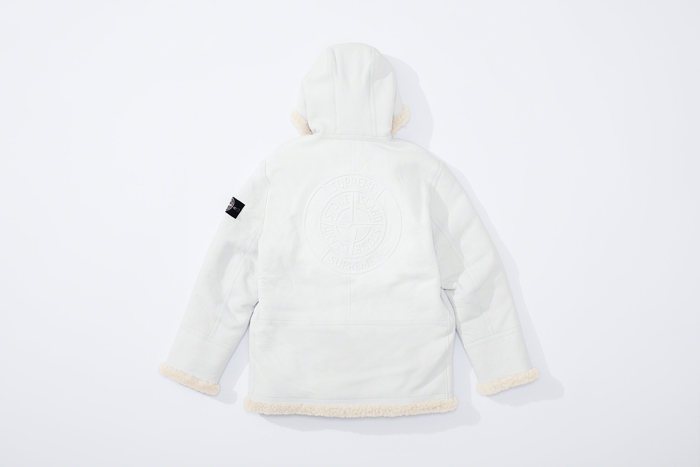 Hand-Painted Hooded Shearling Jacket (16/69)