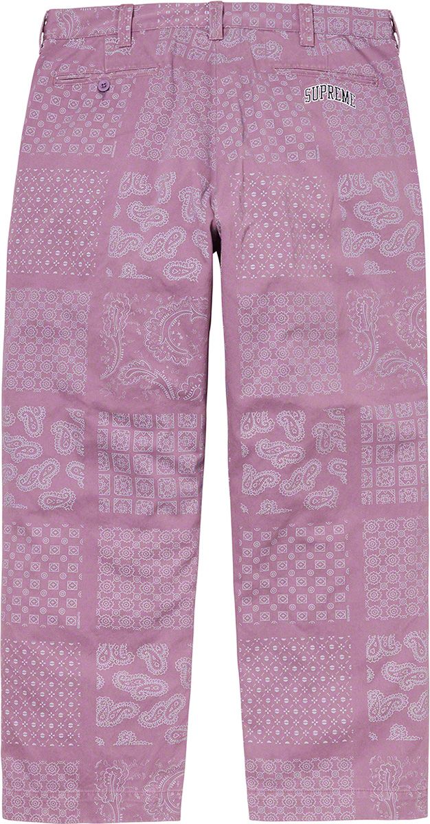 Paisley Grid Chino Pant - Spring/Summer 2020 Preview – Supreme