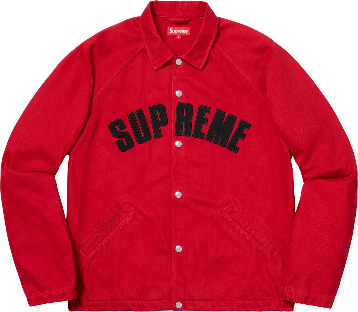 綿100%黒ブラック⭐︎値下【美品】supreme Snap Front Twill Jacket