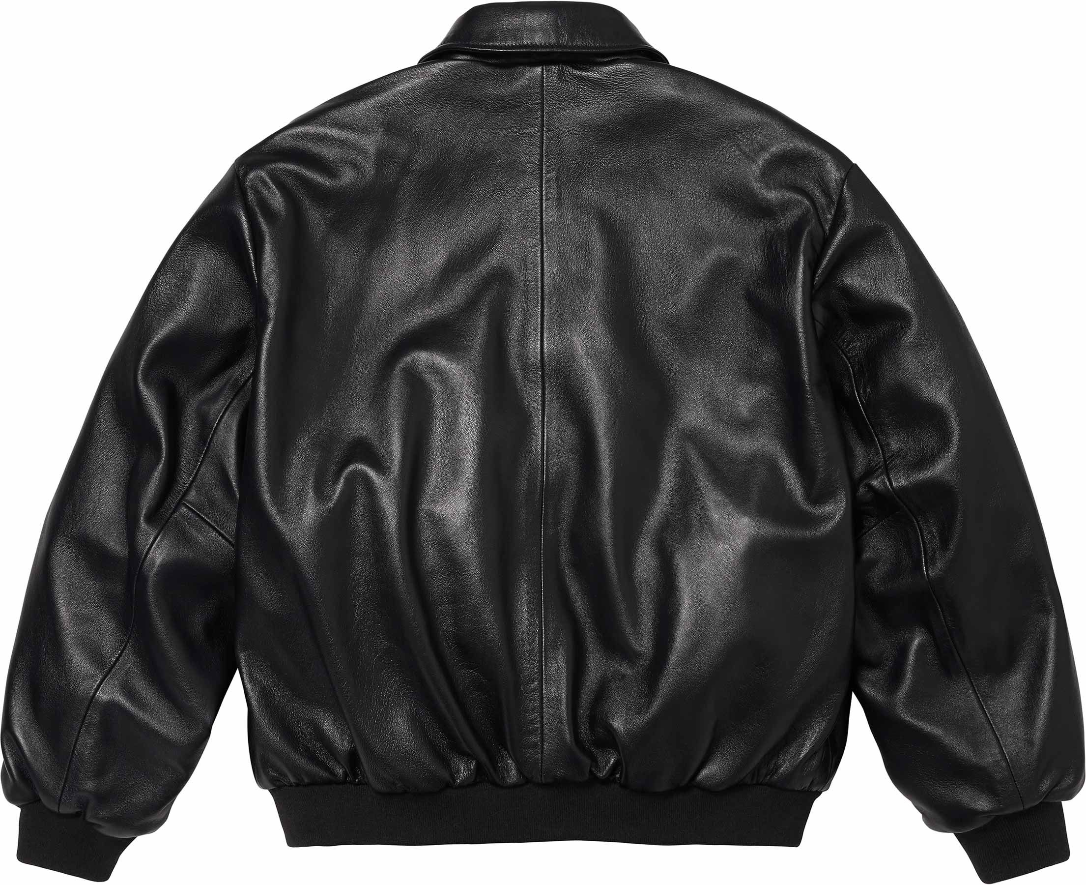 Supreme®/Schott® Hooded Leather Bomber Jacket - Spring/Summer 2024 