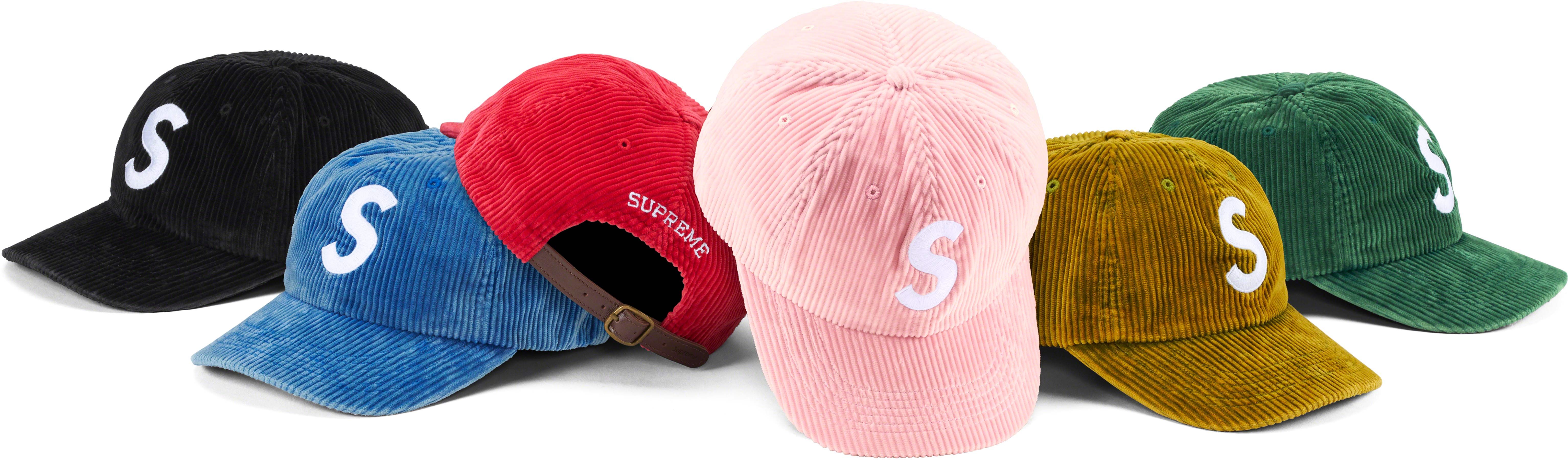 supreme corduroy s logo 6-panel 23aw新品未使用 - 帽子