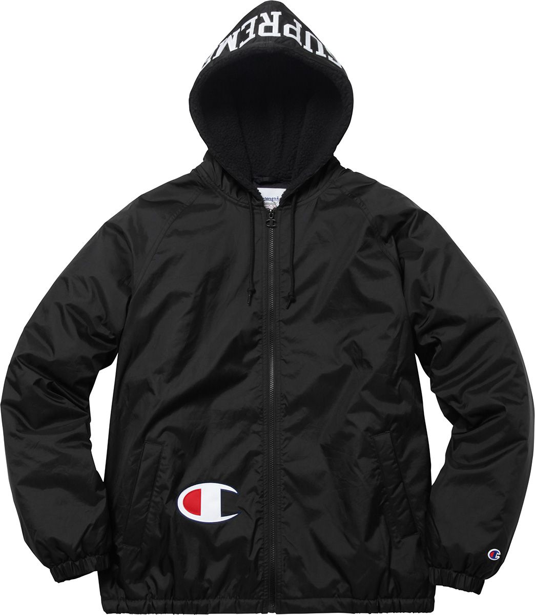 Supreme®/Champion® Sherpa Lined Hooded Jacket - Fall/Winter 