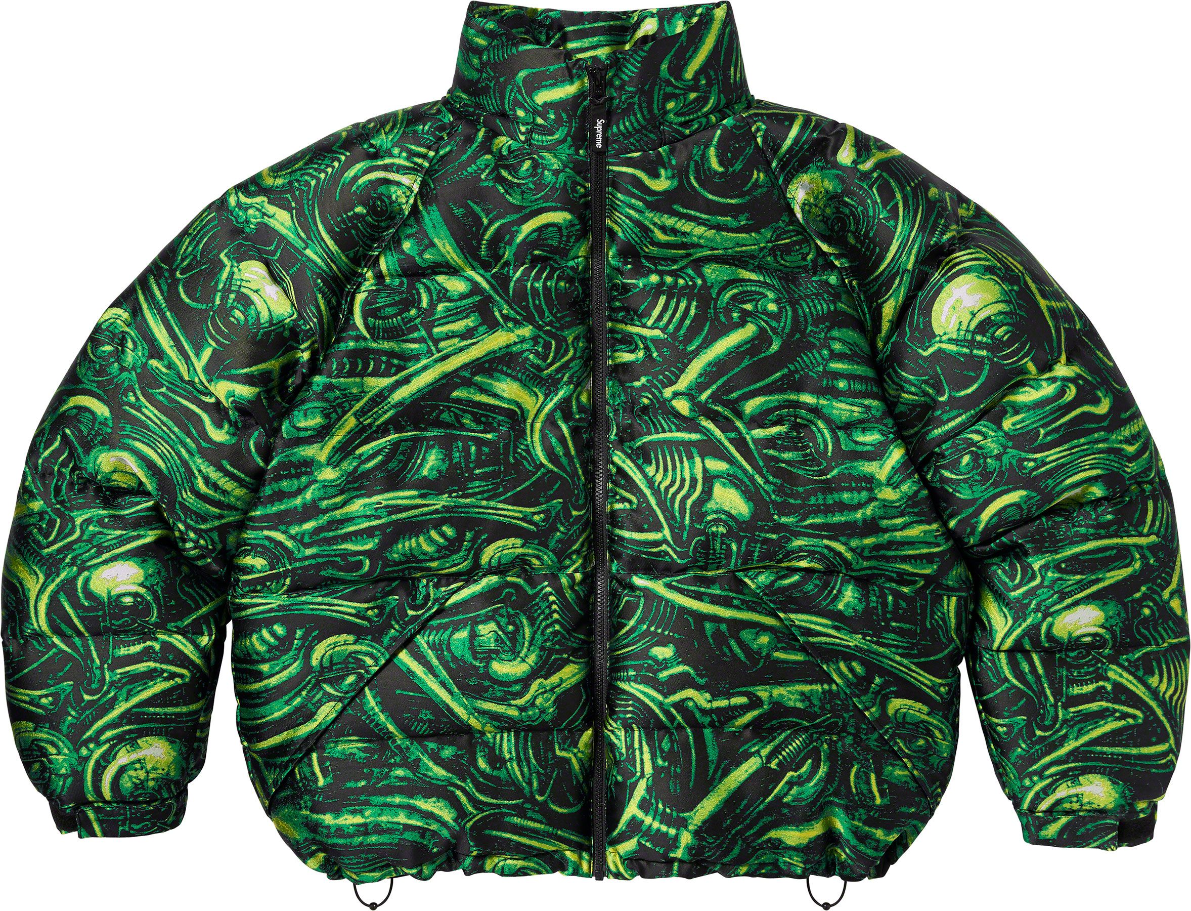 H.R. Giger Jacquard Down Puffer Jacket - Fall/Winter 2023 Preview 