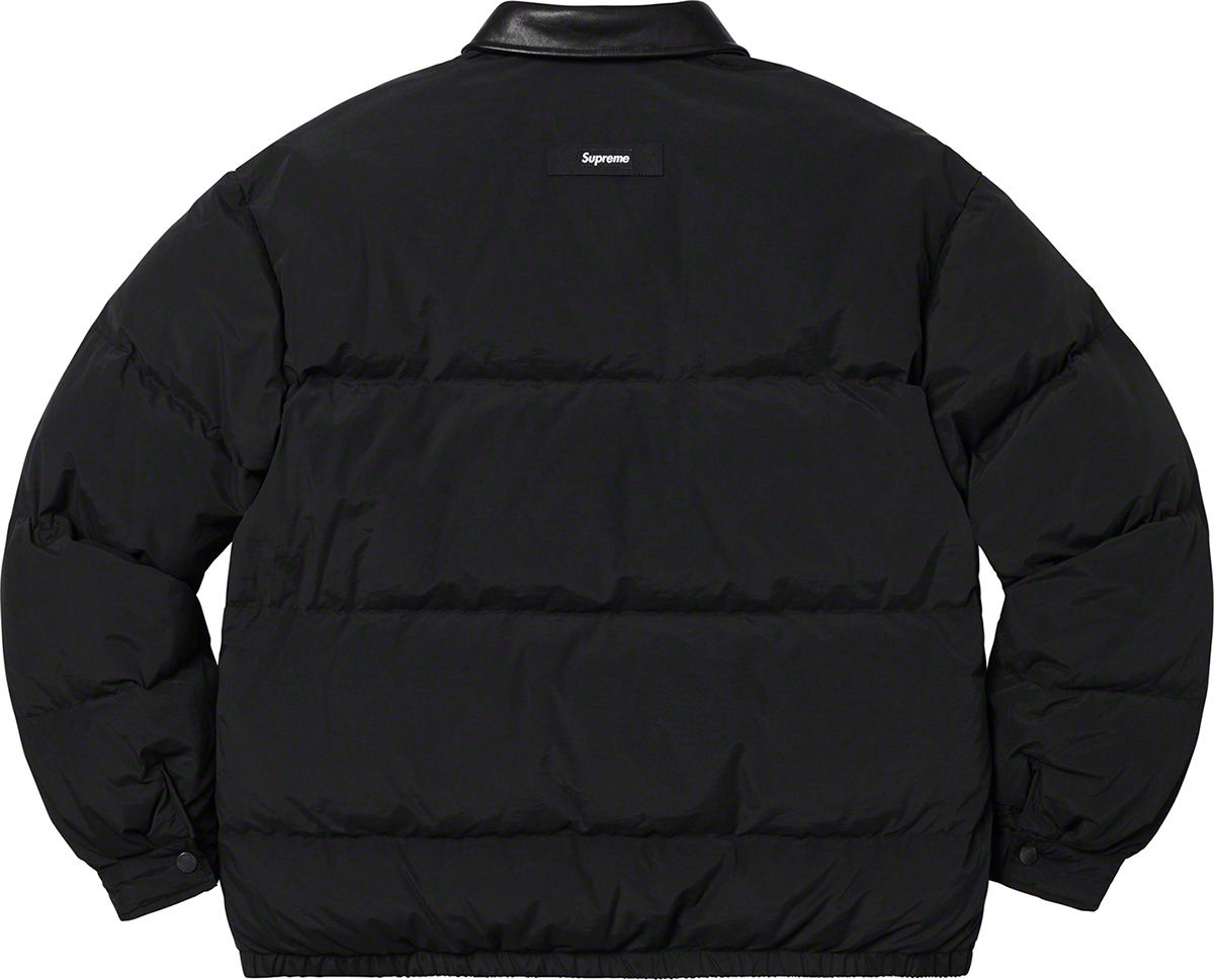 Supreme Leather Collar Puffy Jacket - ダウンジャケット
