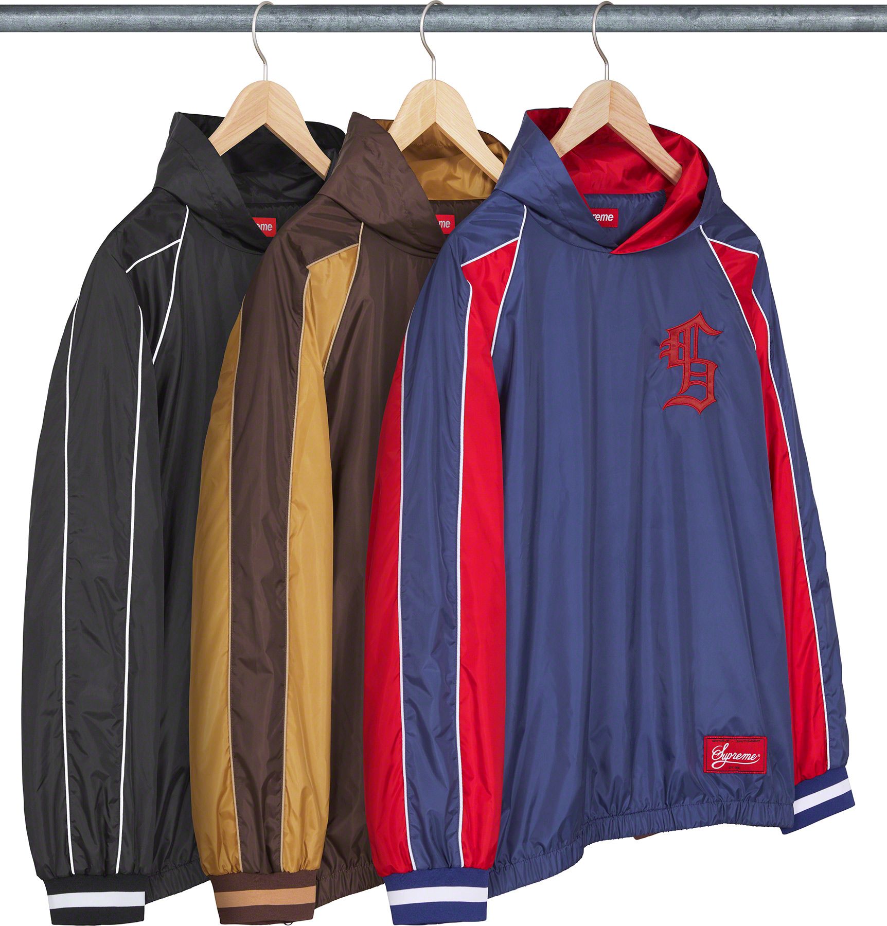 M 即発送 正規 Supreme Hooded Warm Up Pullover-