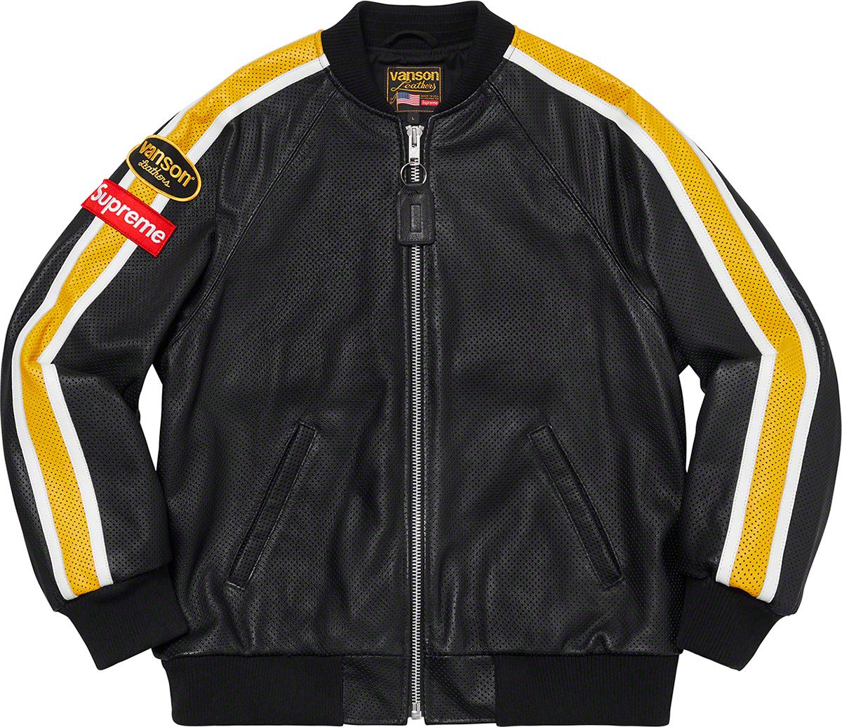 Supreme®/Vanson Leathers® Perforated Bomber Jacket - Spring/Summer 