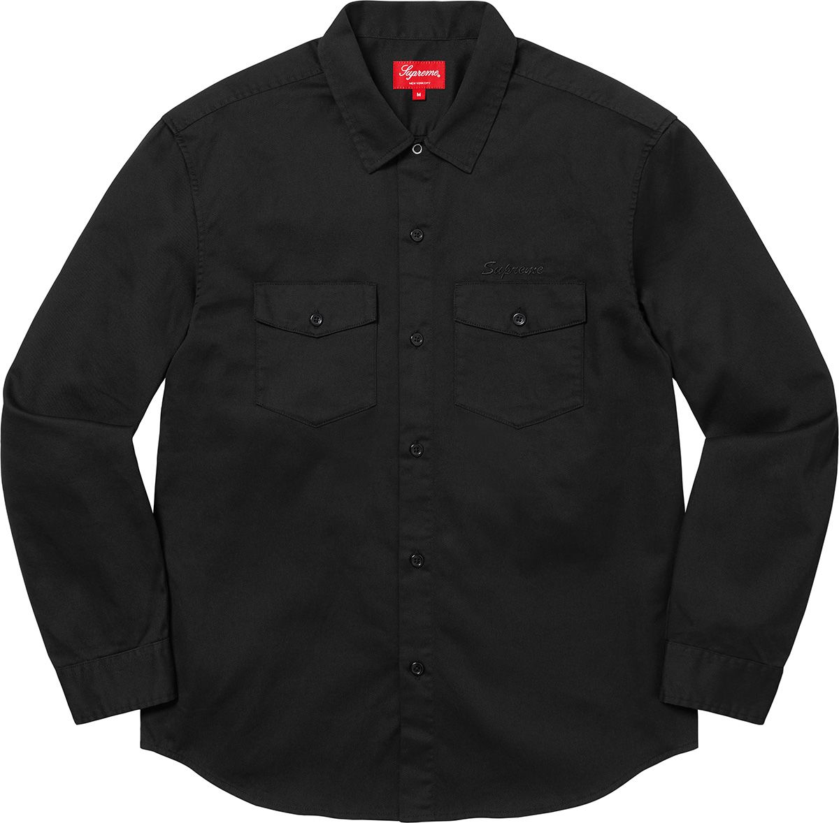 Supreme Flannel Oxford Shirt Black