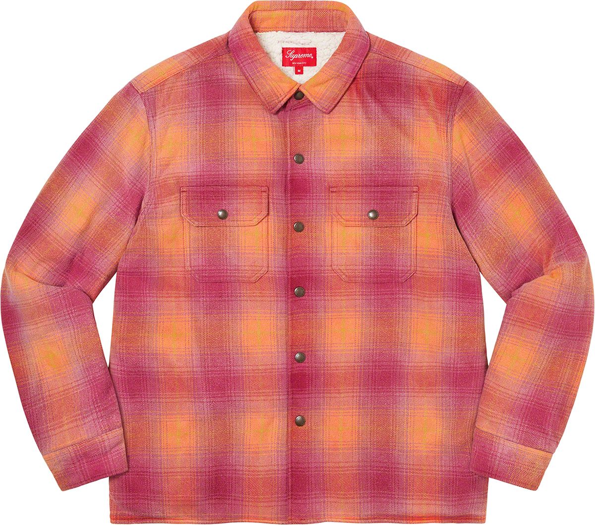 人気定番限定SALEsupreme 22aw heavy flannel shirt Mサイズ トップス
