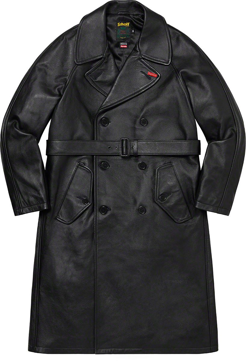 Supreme®/Schott® Leather Trench Coat - Fall/Winter 2022 Preview 