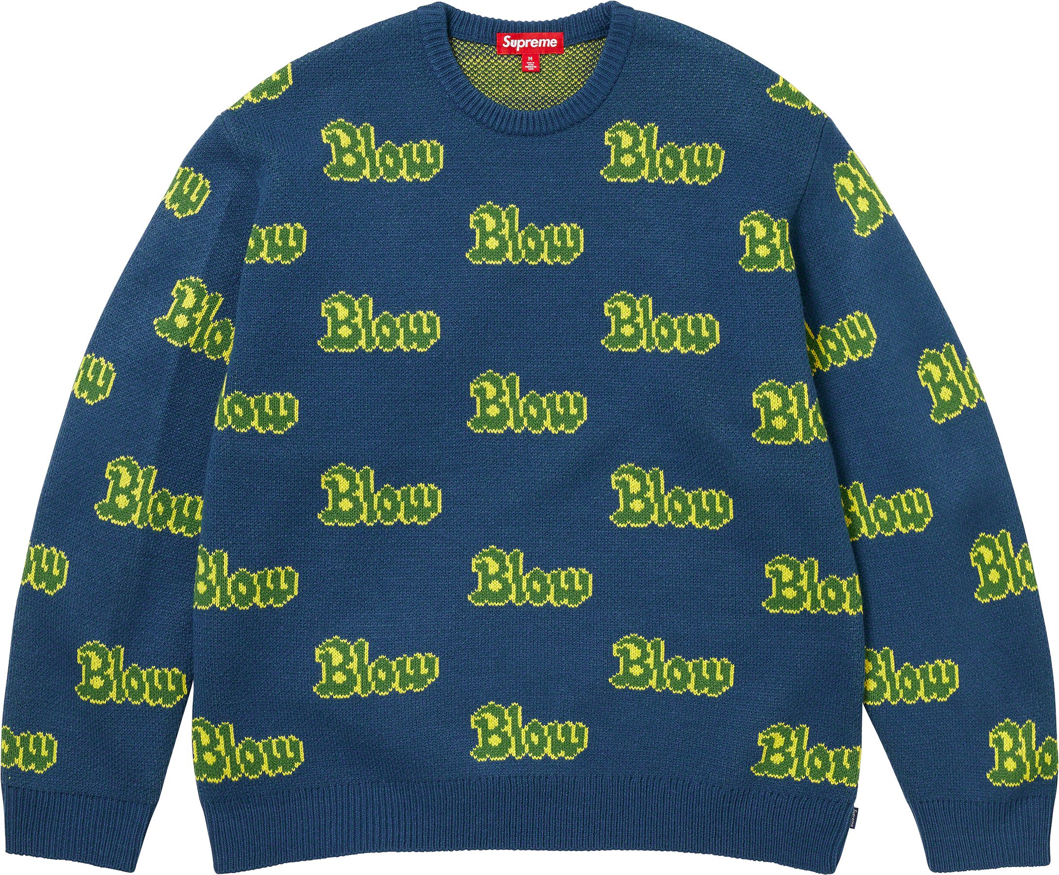 店舗良い Blurred supreme Logo ブラーロゴセーター M Sweater 