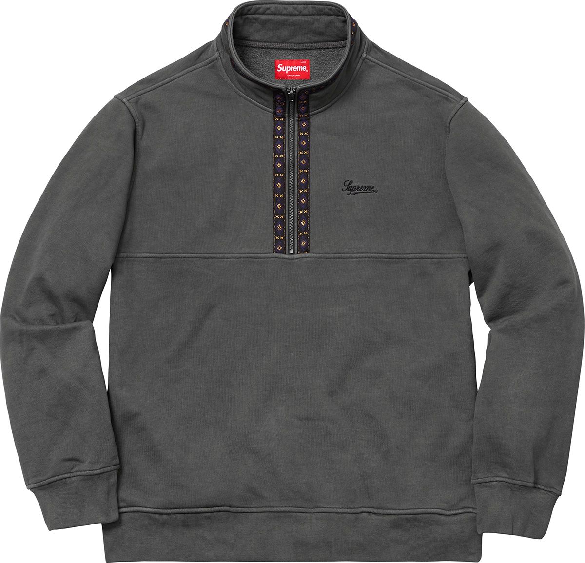 Overdyed Half Zip Sweatshirt - Supreme