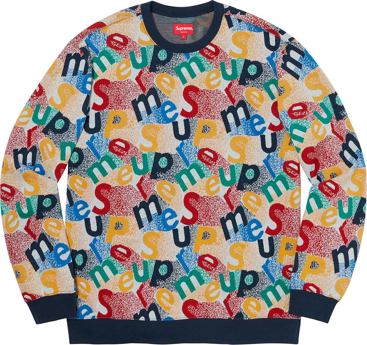 Scatter Text Crewneck - Fall/Winter 2019 Preview – Supreme